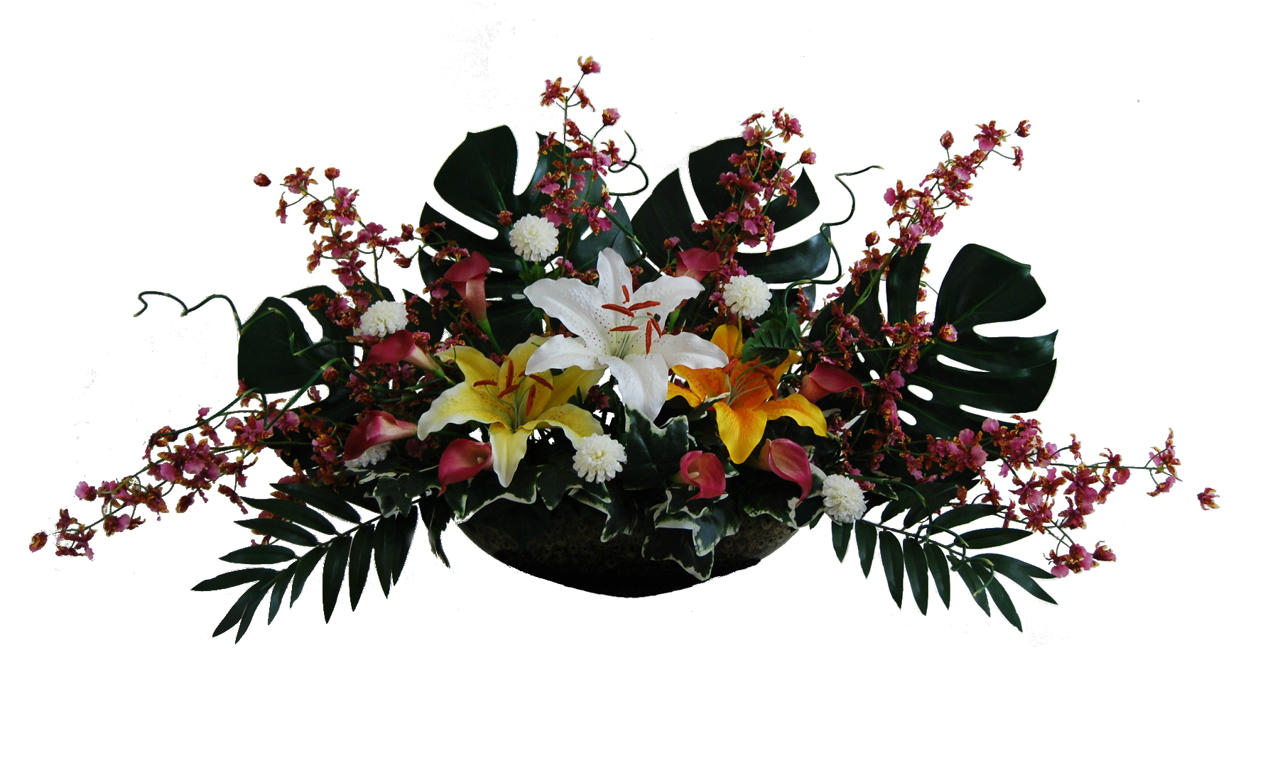 Lilies & Orchids — Tropical Design